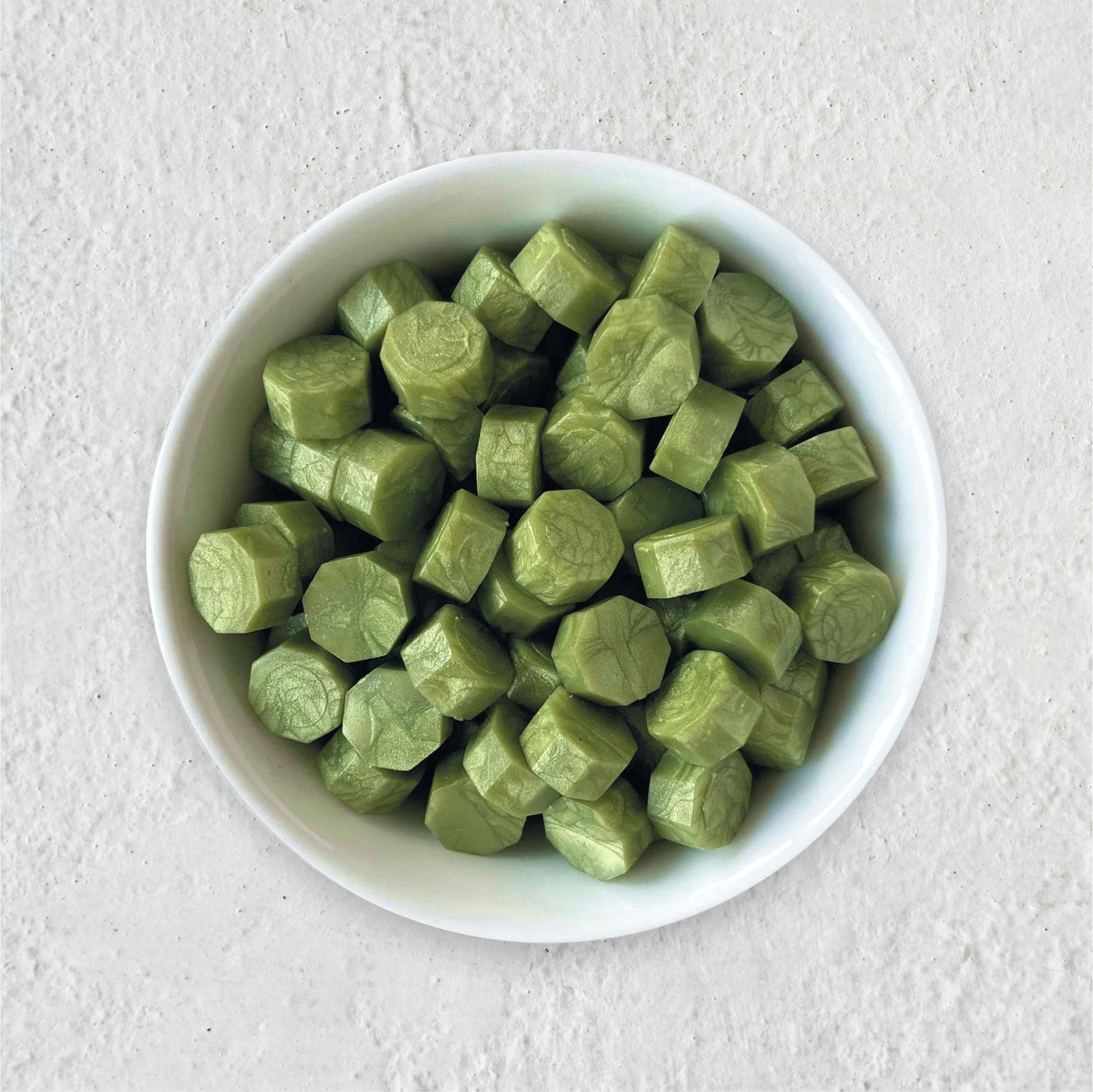 Siegelwachs in Perlen - Avocadogrün - Granulat