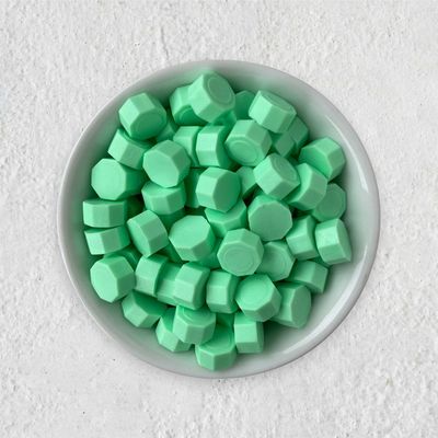 Siegelwachs in Perlen - Blassgrün - Granulat