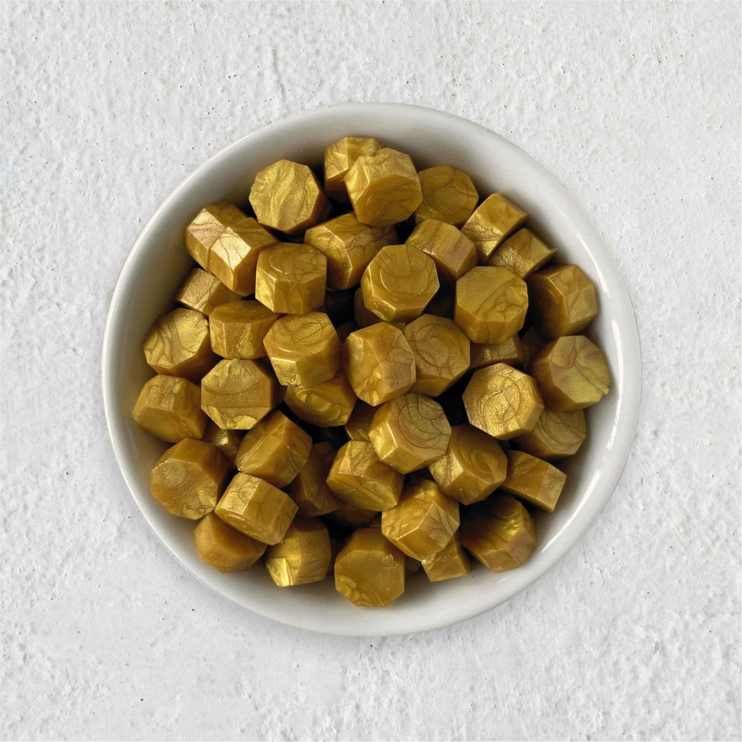 Siegelwachs in Perlen - Gelbgold - Granulat