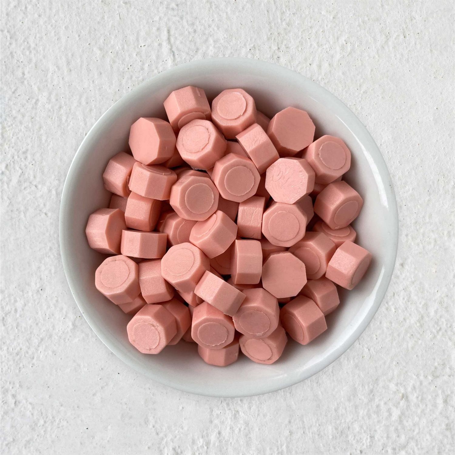 Siegelwachs in Perlen - helle Koralle - Granulat