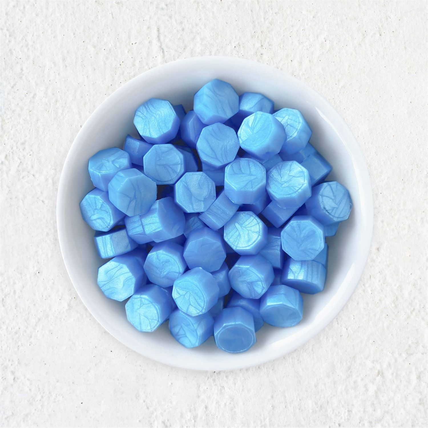 Siegelwachs in Perlen - Eisblau - Granulat