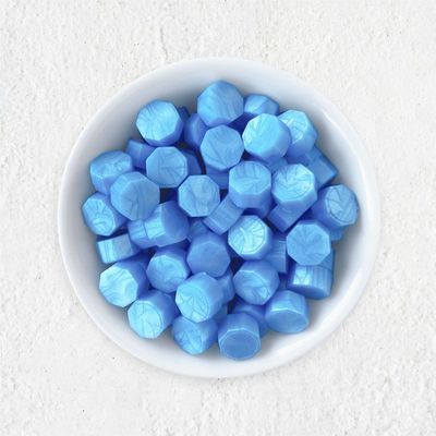 Siegelwachs in Perlen - Eisblau - Granulat
