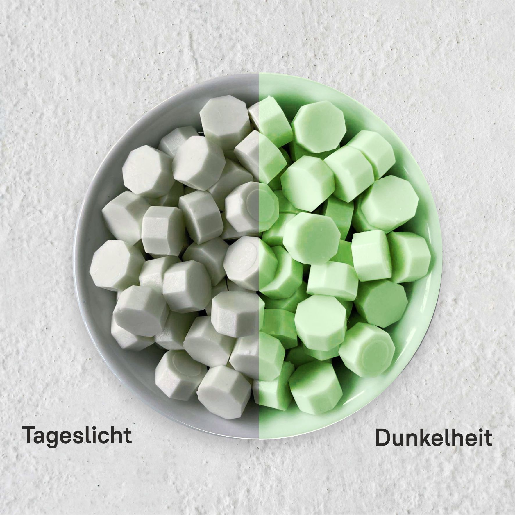 Siegelwachsperlen Glow in the dark