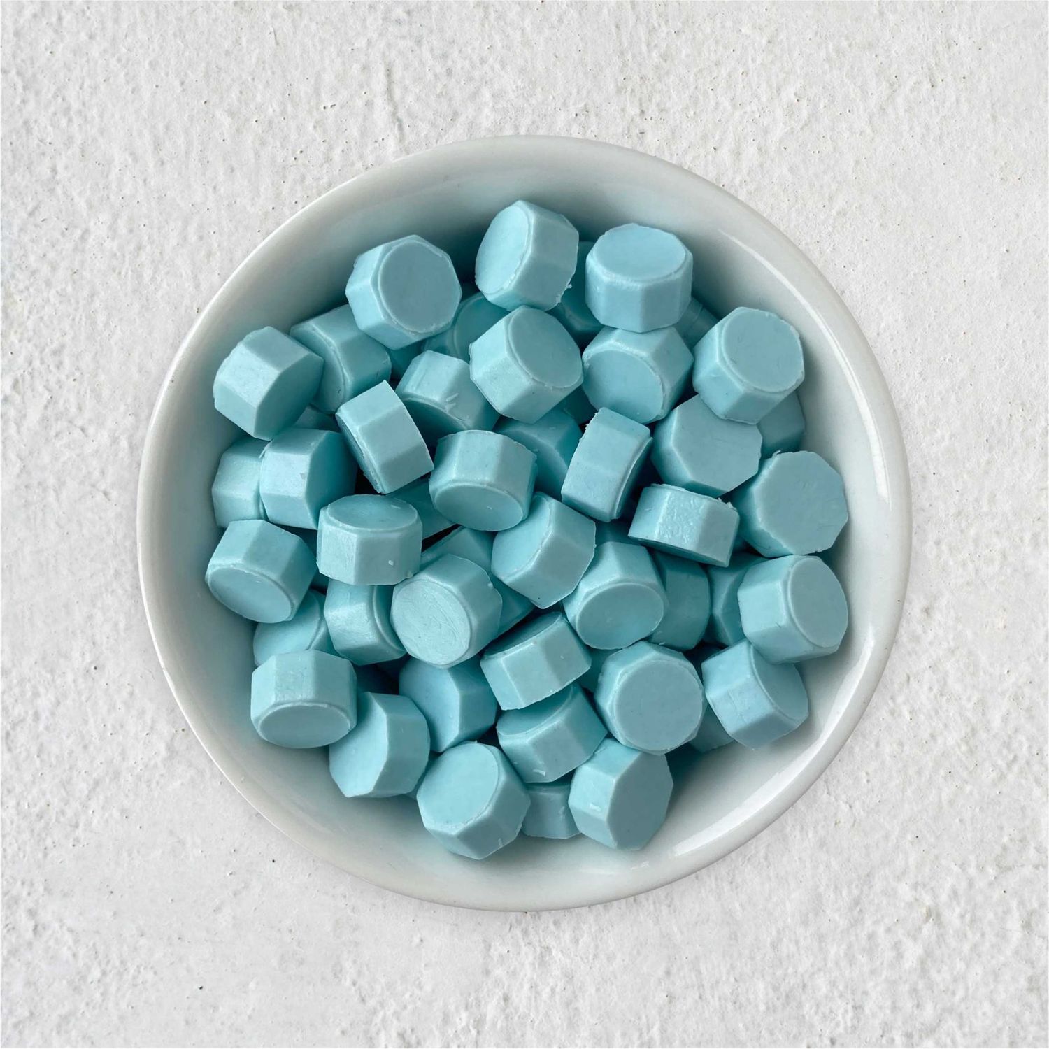 Siegelwachs in Perlen - Blasstürkis - Granulat