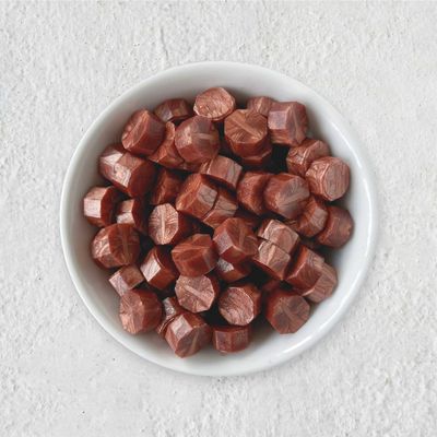 Siegelwachs in Perlen - Pfirsich-Gold - Granulat