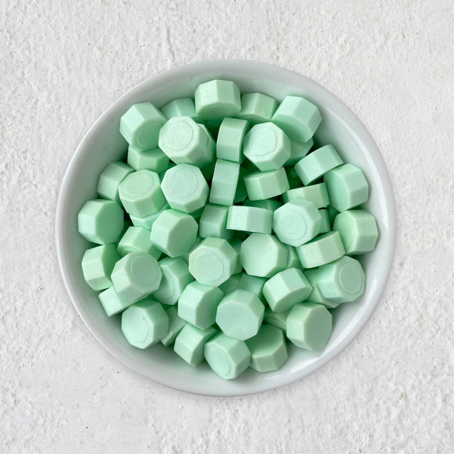 Siegelwachs in Perlen - Minzgrün - Granulat