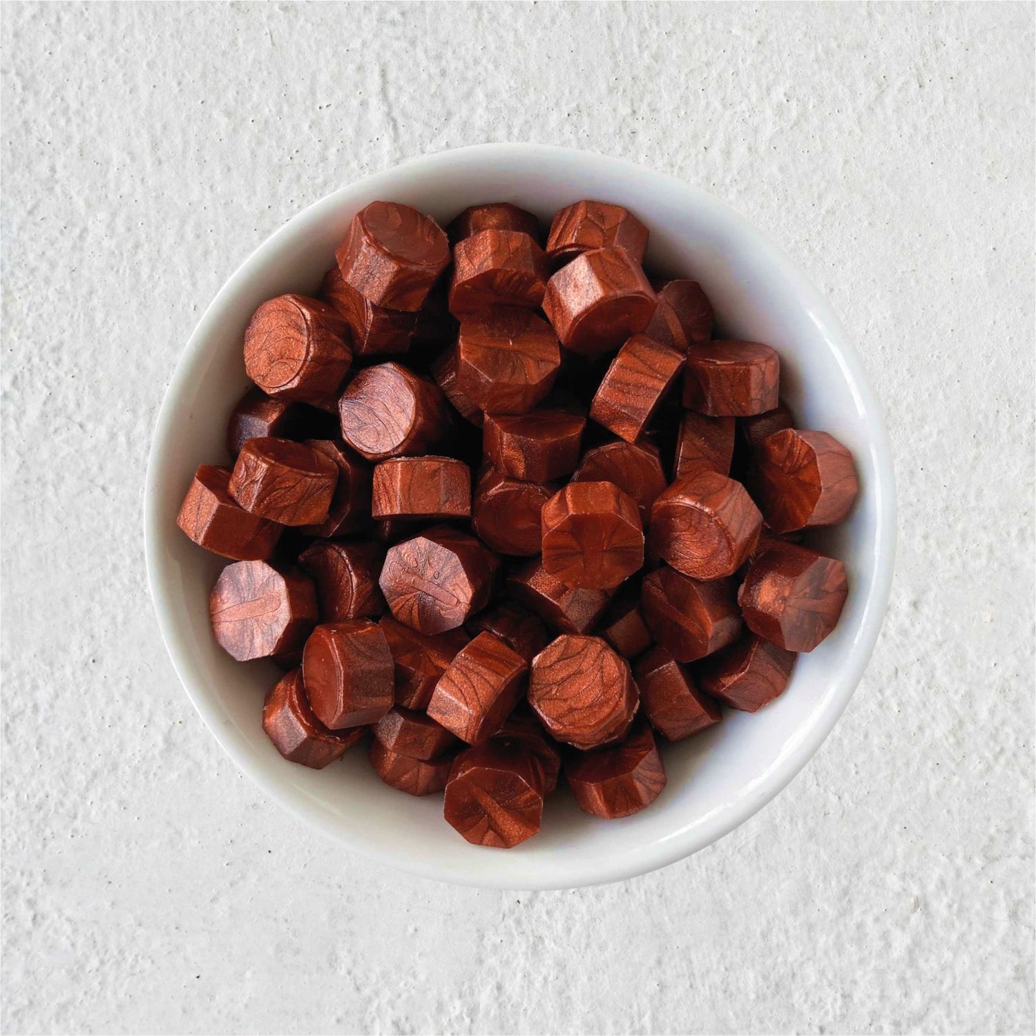 Siegelwachs in Perlen - Kupferrot - Granulat