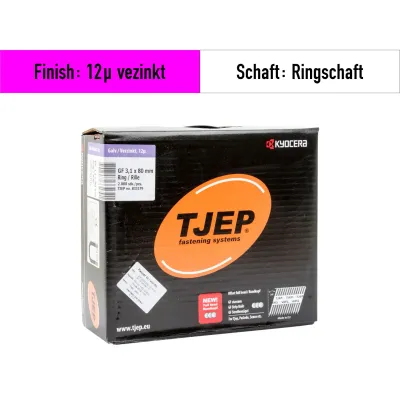 Streifennagel Tjep GF 31/80 12µ verzinkt - 2.000 Nägel