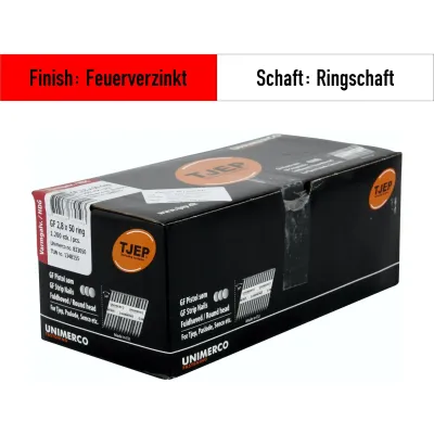 Streifennagel Tjep GF 28/50 feuerverzinkt - 1.200 Nägel