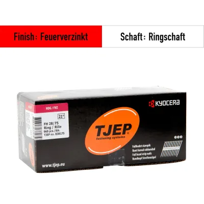 Streifennagel Tjep FH 28/75 feuerverzinkt - 960 Nägel