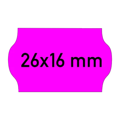 Etiketten 26x16 mm magenta