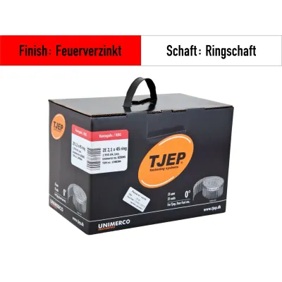 Coilnagel Tjep ZE 21/45 - 835045 - feuerverzinkt - 1.950 Nägel