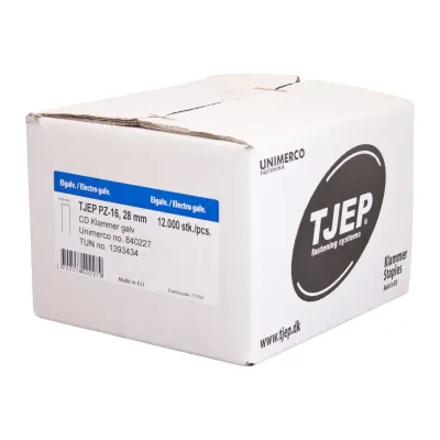 Klammer Tjep PZ-16/28 CD Spitze - 12.000 Klammern