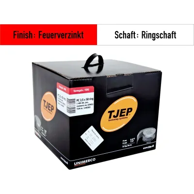 Coilnagel Tjep PC 25/38 - 839038 - feuerverzinkt - 3.200 Nägel