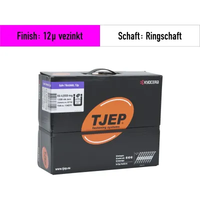 Ankernägel Tjep KA 40-50 mm Länge - 12µ verzinkt - 1.800 Nägel