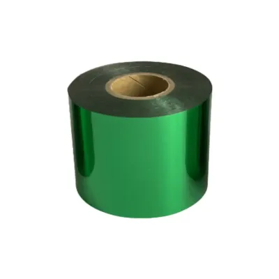 Heißprägefolie Grün glänzend