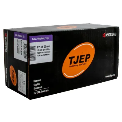 Klammer Tjep PZ-16/25 12µ verzinkt - 12.500 Klammern