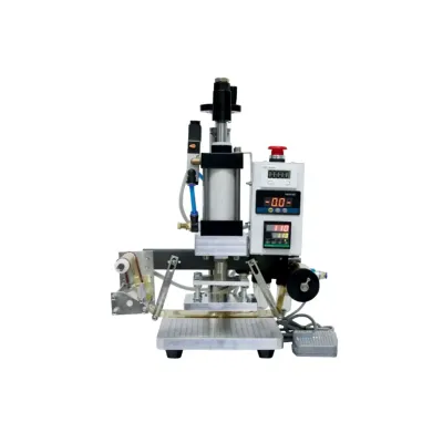 Pneumatische Heißprägemaschine V3AP mit automatischem Folientransport