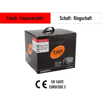 Coilnagel Tjep MX 21/35 - 839035 - feuerverzinkt - 3.200 Nägel