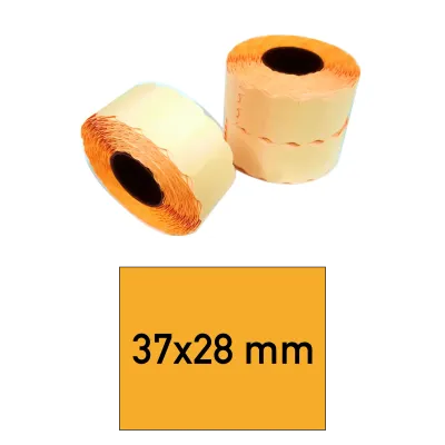Etiketten 37x28 mm orange
