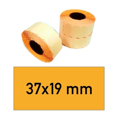 Etiketten 37x19 mm orange
