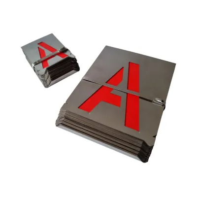 Zinkblechschablonen Buchstaben
