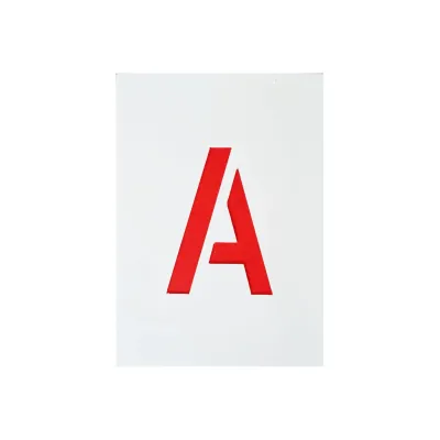 Buchstabenschablonen Kunststoff