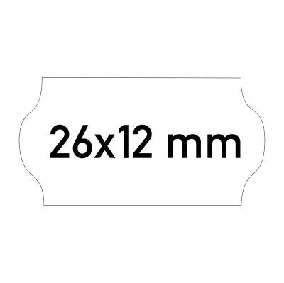 Etiketten 26x12 mm