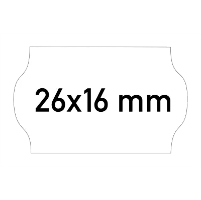 Etiketten 26x16 mm