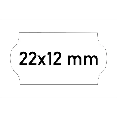 Etiketten 22x12 mm