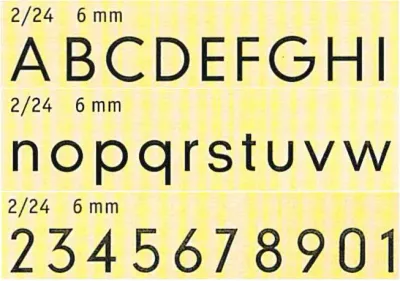 Schriftart Nr. 2