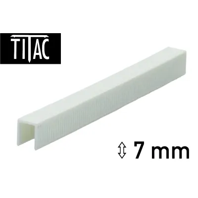 Kunststoff Heftklammer Titac TU-7 hart - 7 mm - 2.000 Klammern