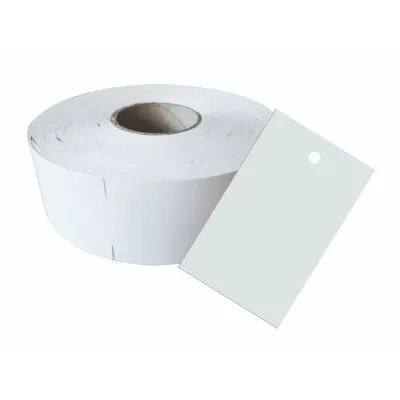 1.000 Kartonetiketten auf Rolle 40x88 mm "Sonderpreis"