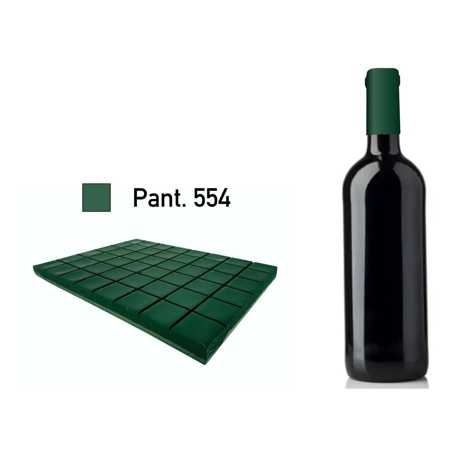 Siegelwachs für Flaschen - Dunkelgrün