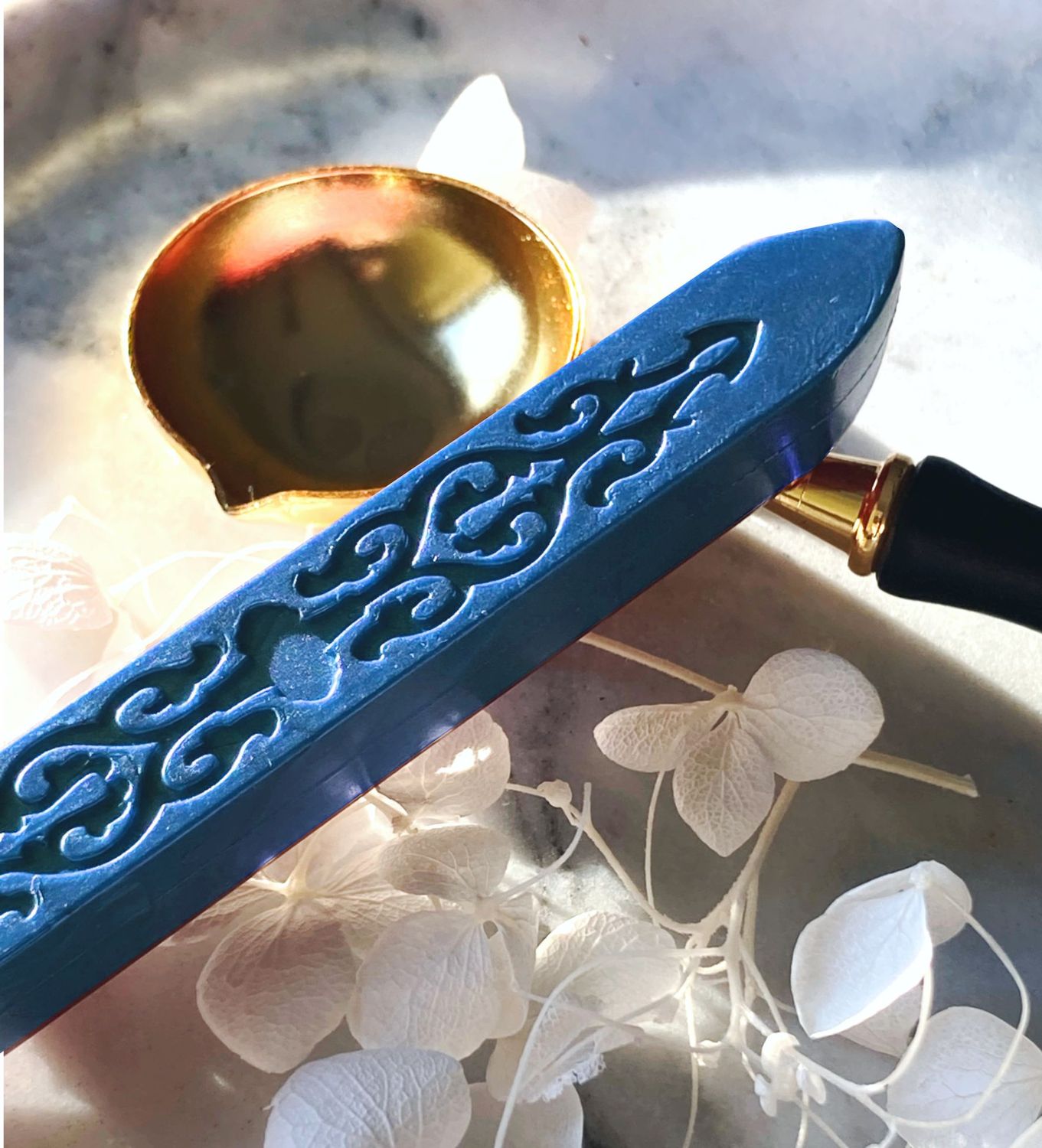 Siegelwachs "Classic" ohne Docht - Blau und Grün