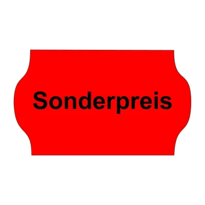 Etiketten 32x19 mm rot Sonderpreis
