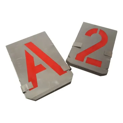 Buchstaben Schablonen Zinkblech 10 mm