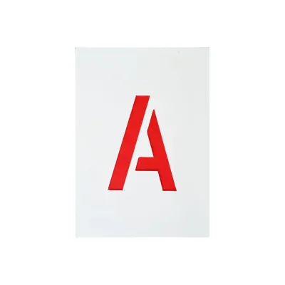 Buchstaben Schablonen A-Z Kunststoff 60 mm