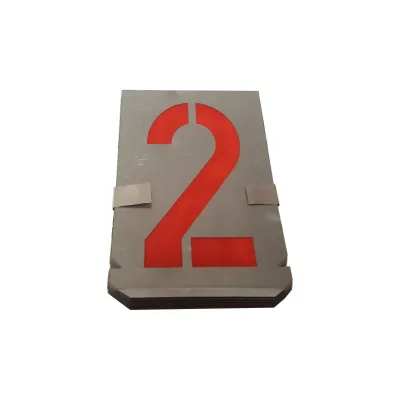 Zahlen Schablonen Zinkblech 60 mm