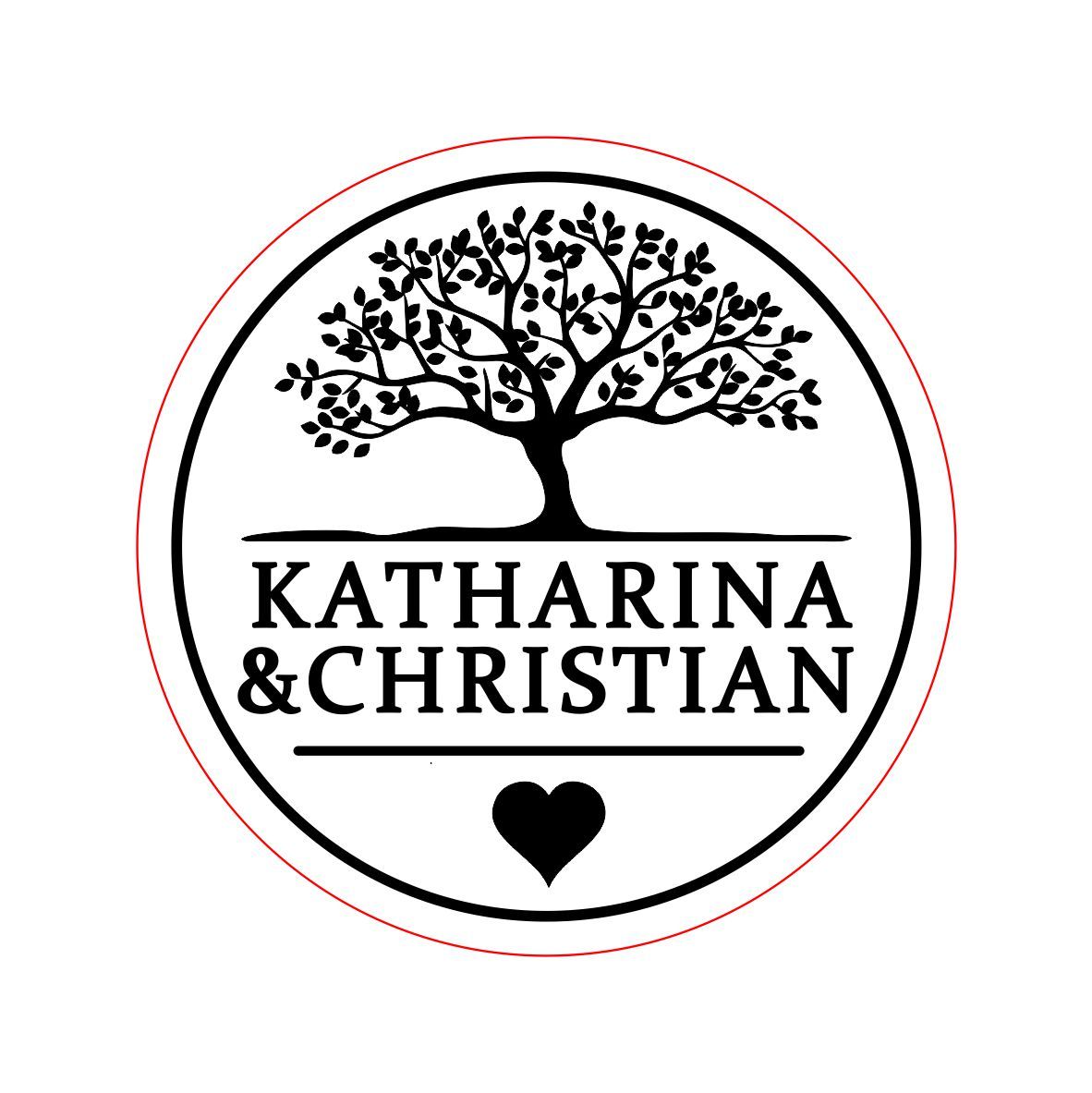 Siegel Hochzeit mit Namen