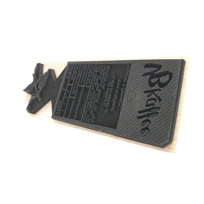 Handstempel - Signierstempel mit Textplatte