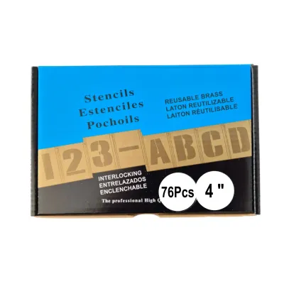 Steckschablonen Satz 76teilig 2 x A-Z und 0-9 - 100 mm