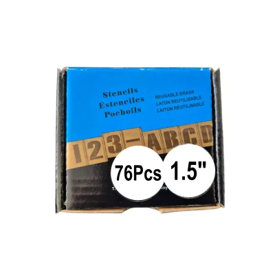 Steckschablonen Satz 76teilig 2 x A-Z und 0-9 - 38 mm