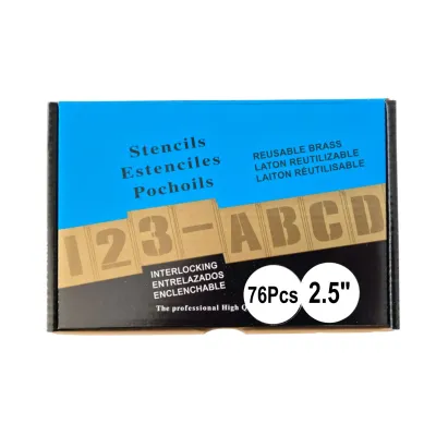 Steckschablonen Satz 76teilig 2 x A-Z und 0-9 - 63.5 mm