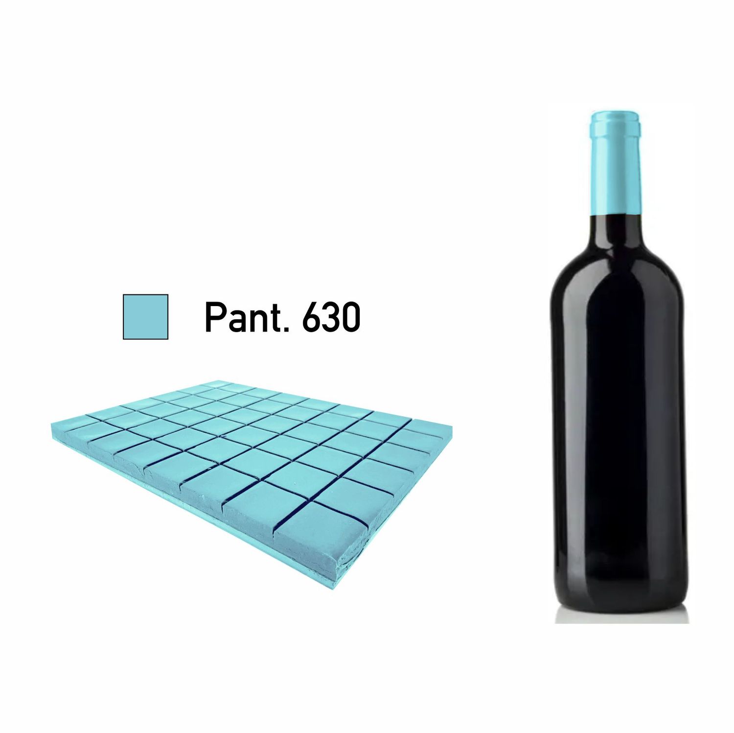 Siegelwachs für Flaschen - Babyblau brilliant glänzend