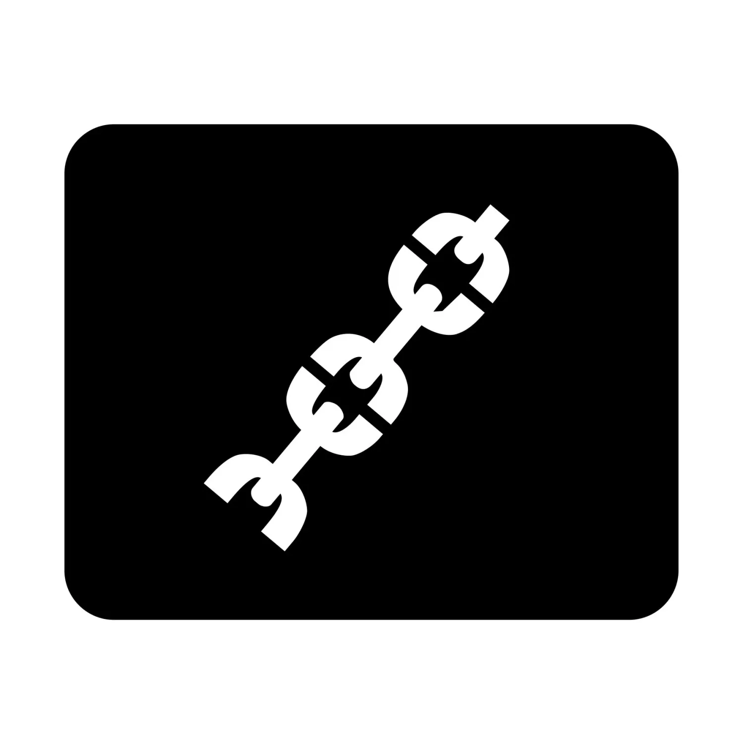 Schablone Versandsymbol "Hier anschlagen"