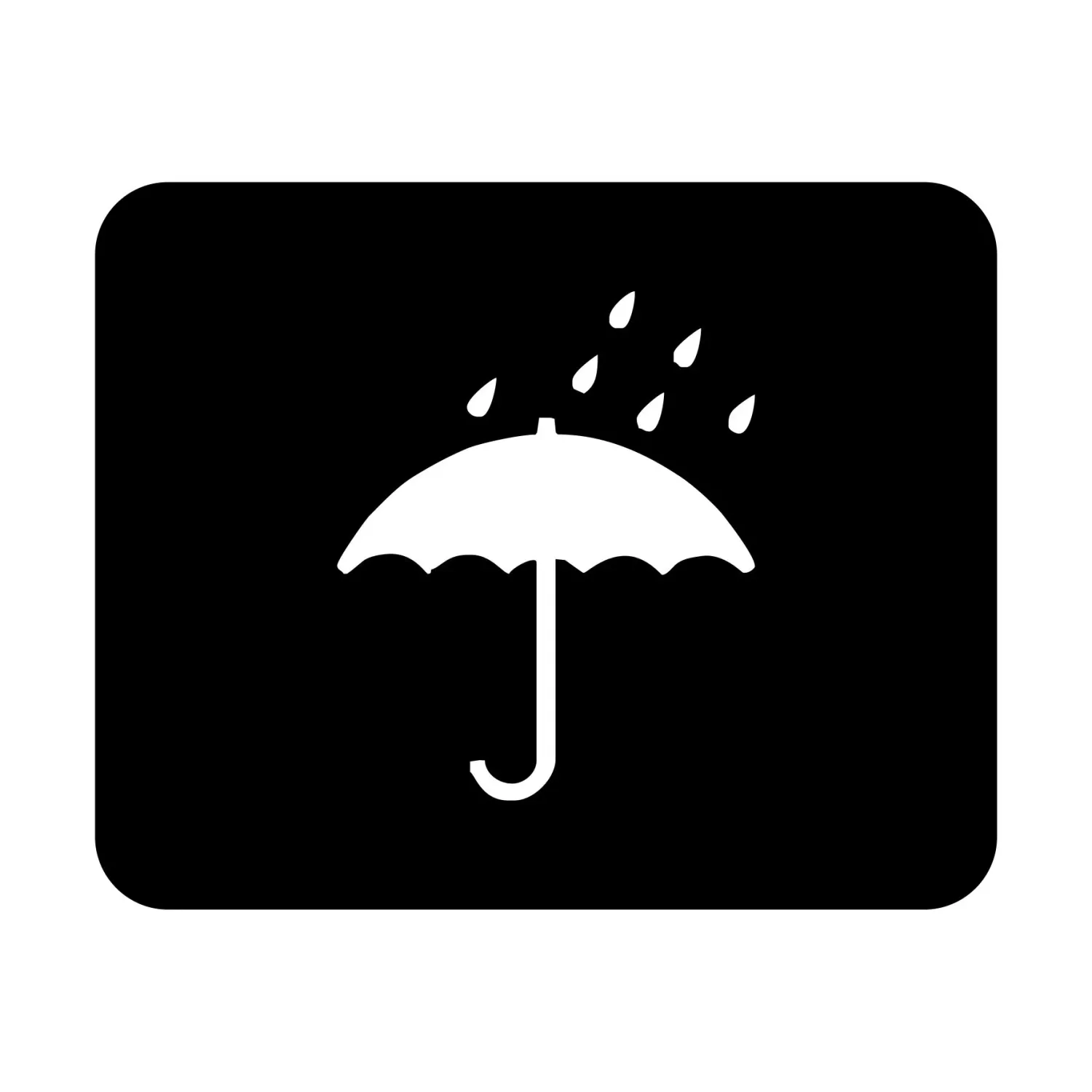 Schablone Versandsymbol "Vor Nässe schützen"