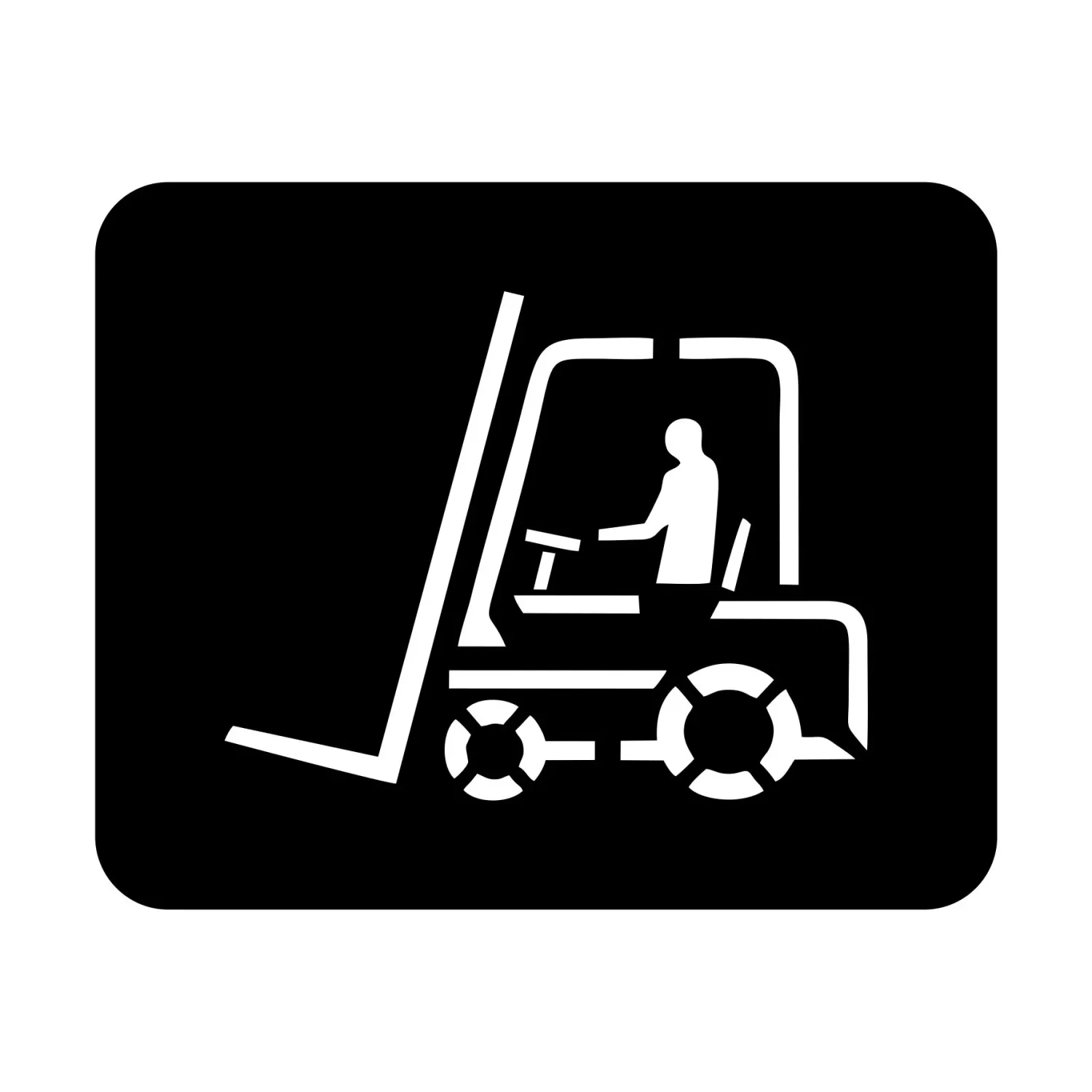 Schablone Versandsymbol "Gabelstapler hier ansetzen"