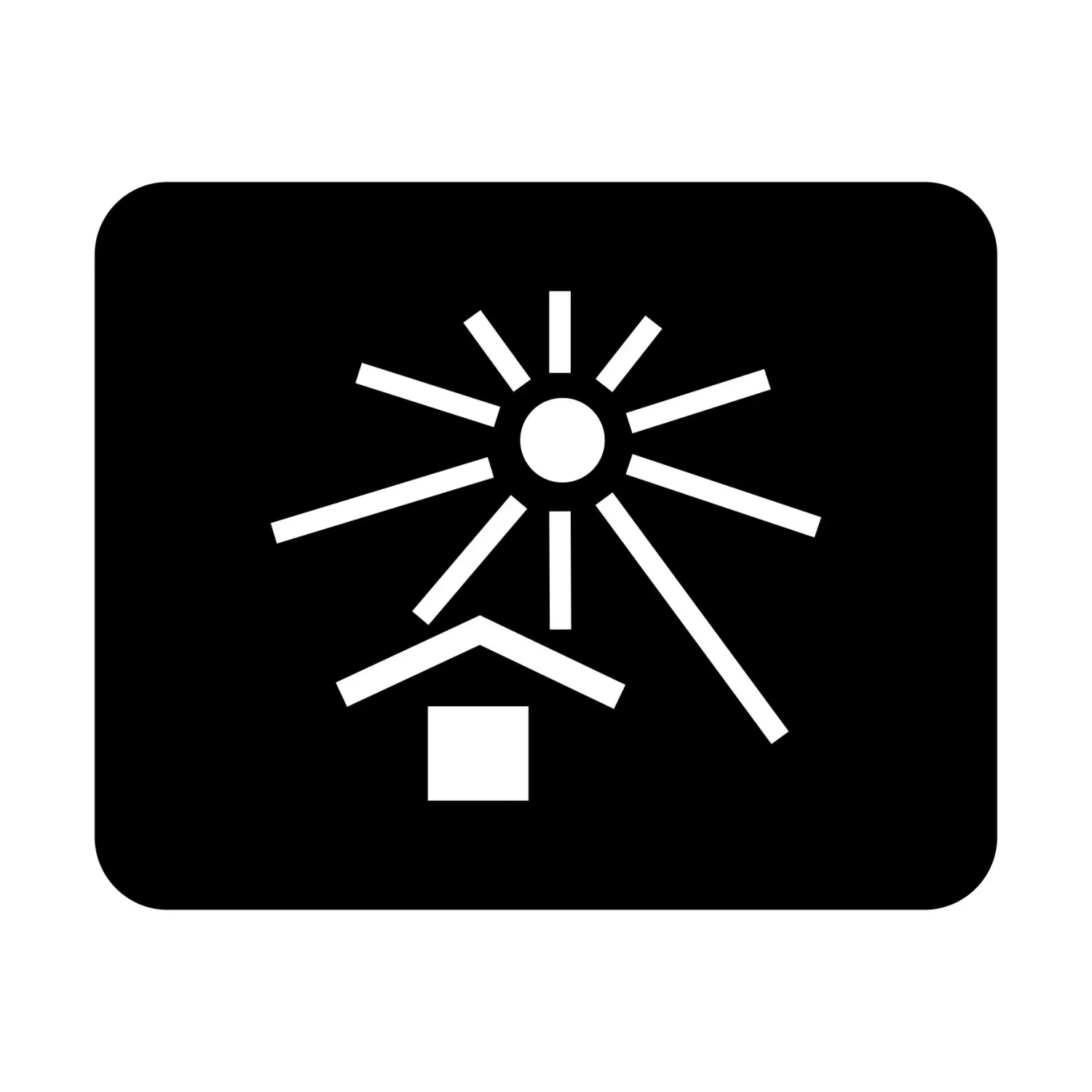 Schablone Versandsymbol "Vor Hitze schützen"