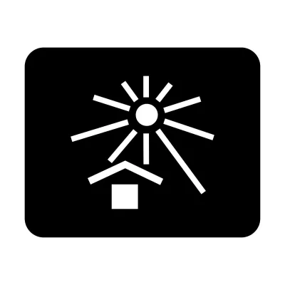 Schablone Versandsymbol "Vor Hitze schützen"